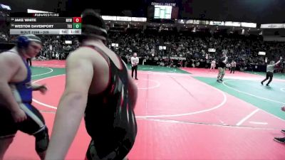 249 lbs Cons. Round 4 - Jake White, MYW1 vs Weston Davenport, TEC2