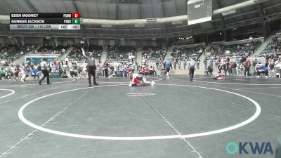 110 lbs Quarterfinal - Eden Mooney, Ponca City Wildcat Wrestling vs Gunnar Jackson, Verdigris Youth Wrestling