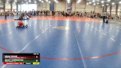 64 lbs Rd# 3 12:00pm Friday - Brody Farrington, Terps XPress vs Uriah Drane, Great Neck WC National Team