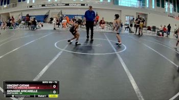 72 lbs Cons. Round 1 - Vincent Catani, Black Flag Wreslting Academy vs Giovanni Amicarelle, Unattached