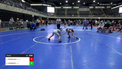 82 lbs Final - Luke Dickerson, Georgetown vs Jared Haddock, Ellendale