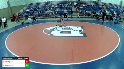 12U Boys - 78 lbs Champ. Round 1 - Blake Young, Wentzville Wrestling Federation vs Finn Beattie, HSE Wrestling Club