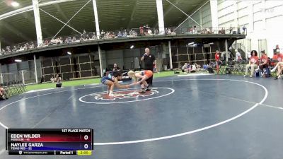 94 lbs Placement Matches (8 Team) - Eden Wilder, Missouri vs Naylee Garza, Texas Red