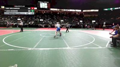 176 lbs Champ. Round 2 - Jake Johnson, CNRA vs Rex Williamson, OHW1
