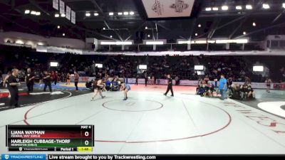 Girls 190 lbs Semifinal - Liana Wayman, Federal Way (Girls) vs Harleigh Cubbage-Thorp, Hermiston (Girls)