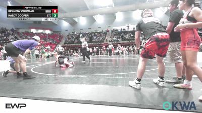 89 lbs Rr Rnd 2 - Kennedy Coleman, Mannford Pirate Youth Wrestling vs Kaedy Cooper, Grove Takedown Club