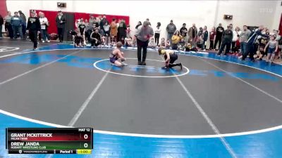 72-79 lbs Quarterfinal - Grant McKittrick, Milan Tribe vs Drew Janda, Hobart Wrestling Club