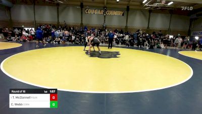 185 lbs Round Of 16 - Tj McDonnell, Fountain Valley vs Collin Webb, Corner Canyon (UT)