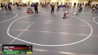 83 lbs Cons. Round 4 - Henry Simon, Minnesota vs Beau Dehn, Zimmerman Wrestling Club