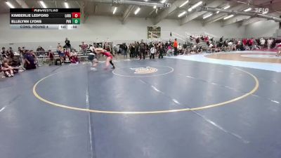 135 lbs Cons. Round 4 - ElleLynn Lyons, Platte Valley vs Kimberlie Ledford, Laramie