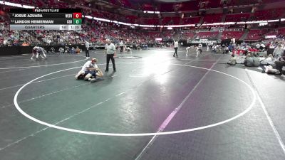 120 lbs Quarters - Josue Azuara, Weyauwega-Fremont vs Landon Heimerman, Cedar Grove-Belgium