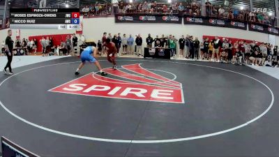 79 kg Quarters - Moses Espinoza-Owens, Jackrabbit Wrestling Club vs Nicco Ruiz, Atreus Wrestling Club