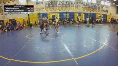 106 lbs Champ. Round 2 - Andrew Bishop, NORTH FORT MYERS HIGHSCHOOL vs Zachary Chemerisov, Mater Lakes