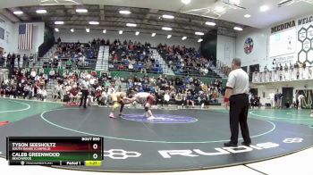 150 lbs 1st Place Match - Tyson Seesholtz, South Range (canfield) vs CALEB GREENWOOD, Beachwood