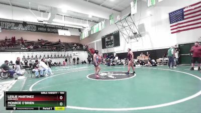 190 lbs Cons. Semi - Monroe O`Brien, Carson vs Leslie Martinez, Adelanto