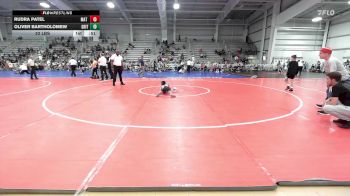 52 lbs Rr Rnd 1 - Rudra Patel, Mat Warriors Red vs Oliver Bartholomew, Grit Mat Club Blue