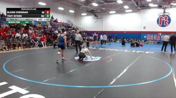 184 lbs Finals (2 Team) - Blaine Chrisman, Mount Union vs Troy Myers, Mount St. Joseph