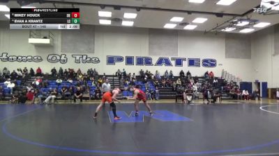 149 lbs Quarterfinal - Mikey Houck, Sierra College vs Evan A Krantz, Lassen College