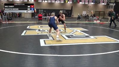 157 lbs Champ. Round 1 - Will Casey, Dubuque Wrestling Club vs Braxtyn Brown, Moen Wrestling Academy