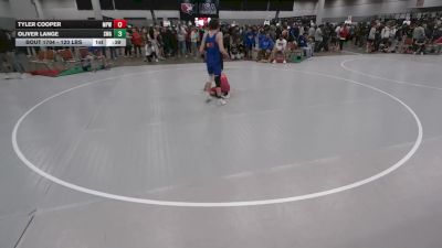 120 lbs Cons. Rd Of 32 - Oliver Lange, Sebolt Wrestling Academy vs Tyler Cooper, Michigan Premier WC
