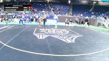 Girls-235 lbs Champ. Round 1 - Halle Spears, Midland (Girls) vs Mariah Simpson, Wayne Memorial (Girls)