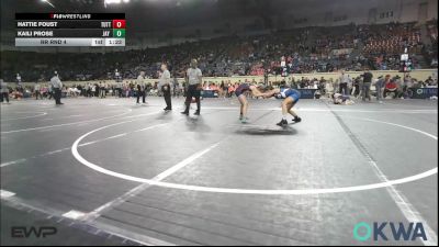 88 lbs Rr Rnd 4 - Hattie Foust, Tuttle Wrestling Club vs Kaili Prose, Jay Wrestling Club