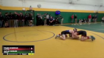 126 lbs Champ. Round 1 - Gatlin Hassler, MIDVIEW vs Tyler Scherman, LOVELAND