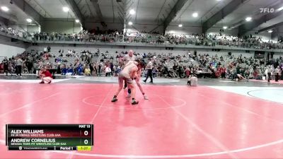 130 lbs Quarterfinal - Andrew Cornelius, Nevada Tiger Pit Wrestling Club-AAA vs Alex Williams, FH Jr Vikings Wrestling Club-AAA