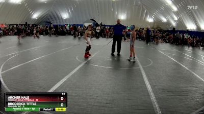 64 lbs Round 6 (10 Team) - Archer Hale, Michigan Gold Pittbulls vs Broderick Tittle, Foundry WC