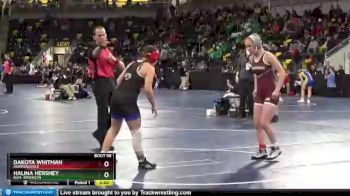 130 lbs Champ. Round 1 - Dakota Whitman, Independence vs Halina Hershey, BGM- Brooklyn