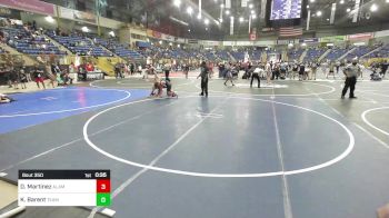 137 lbs 2nd Place - Daniel Martinez, Alamosa vs Korbyn Barent, Team Champs