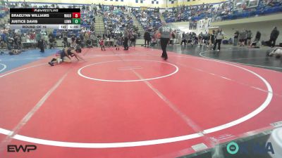 105 lbs Round Of 16 - Braelynn Williams, Wagoner Takedown Club vs Justice Davis, Lady Outlaw Wrestling Academy