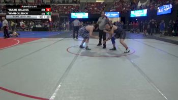 285 lbs Quarterfinal - Noah Calerich, Cut Bank vs Blaine Wallace, Catahoula Wrestling