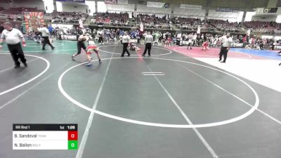 190 lbs Rr Rnd 1 - Braeden Sandoval, Team Pueblo vs Nicholas Bailon, Wolfpack WC