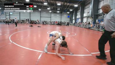 100 lbs Round 1 - 9:00am Friday - Maxon Mcmurtrie, PA Silver vs John Boyle, America Elite