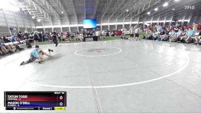 144 lbs 2nd Wrestleback (16 Team) - Tatum Todd, Montana vs Mason O`Dell, Florida