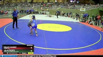 55 lbs Semifinal - Lelah Bunch, Steelclaw Wrestling Club vs Millie Casarez, Lowell HS