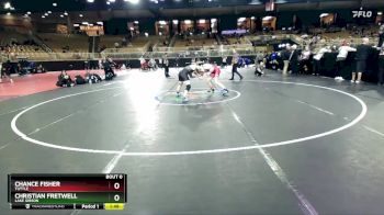 132 lbs Quarterfinal - Christian Fretwell, Lake Gibson vs Chance Fisher, TUTTLE