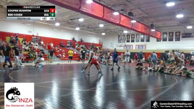 Youth-132 lbs 5th Place Round - Cooper Rushton, Ocean Twp vs Ben Cohen, Morris Knolls