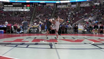 172 lbs First Round - Nick Singer, Faith Christian vs Rowan McClain-Hartman, Mount Union