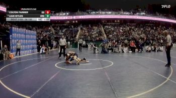 3A 106 lbs Quarterfinal - Colton Farmer, Enka High School vs Liam Myles, Union Pines