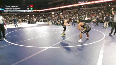144 lbs Quarterfinal - Jesse Grajeda, St. John Bosco (SS) vs Edward Sheeran, Pitman (SJ)