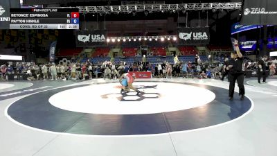 120 lbs Cons. Rd Of 32 - Beyonce' Espinosa, FL vs Payton Hinkle, PA