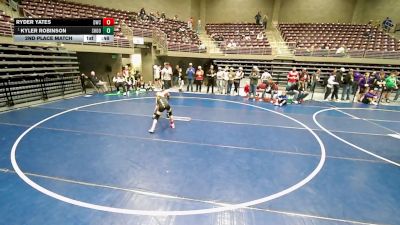75 lbs 2nd Place Match - Ryder Yates, Delta Wrestling Club vs Kyler Robinson, Shootbox