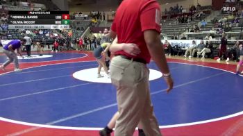 5A 125 lbs Cons. Semi - Kendall Eaves, Lonoke vs Olivia McCoy, Mountain Home