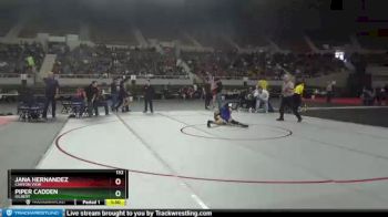 132 lbs Quarterfinal - Jana Hernandez, Canyon View vs Piper Cadden, Gilbert