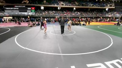 5A 114 lbs Semifinal - Dalilah Coyle, Henrietta vs Kennedi Purcell, Dumas