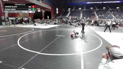 46 lbs Rr Rnd 2 - Taydon Slack, Riverton USAW vs Elijah Ojeda, Gladiator Wrestling Academy