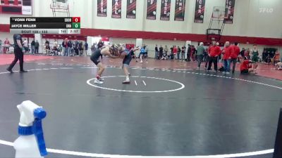 133 lbs Champ. Round 2 - Vonn Fenn, Southern Oregon vs Jayce Miller, Unattached