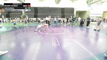 53 lbs Rr Rnd 1 - Delaney Coleman, RedNose K3 vs Luke Worral, Revival White K-3